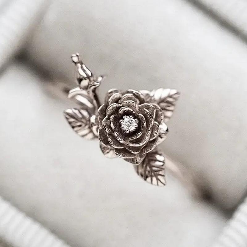 Huitan Chic Flower Ring Female Vintage Style Finger Accessories Delicate Aesthetic Women Anniversary Party Zircon Drop Shipping 6
Huitan Chic Flower Ring Female Vintage Style Finger Accessories Delicate Aesthetic Women Anniversary Party Zircon Drop Shipping 6