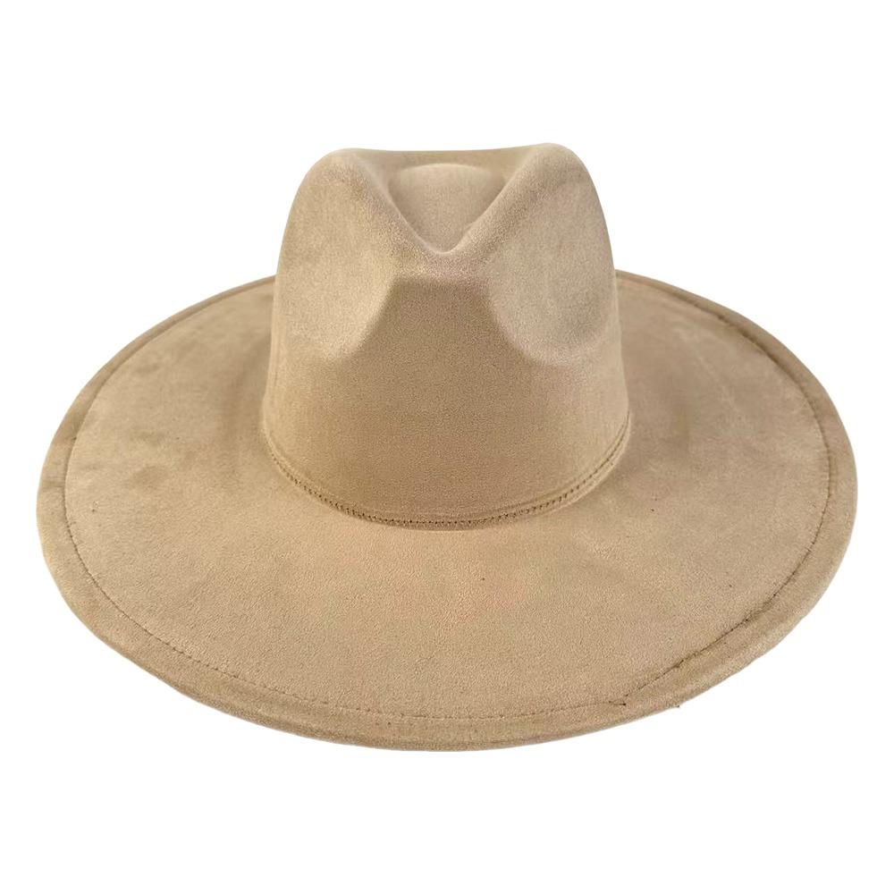 Curved Brim Suede Hat Mujer Style Felt Jazz Hats New Roll Brim Cowgirl Cap Men Women хакі
Curved Brim Suede Hat Mujer Style Felt Jazz Hats New Roll Brim Cowgirl Cap Men Women хакі