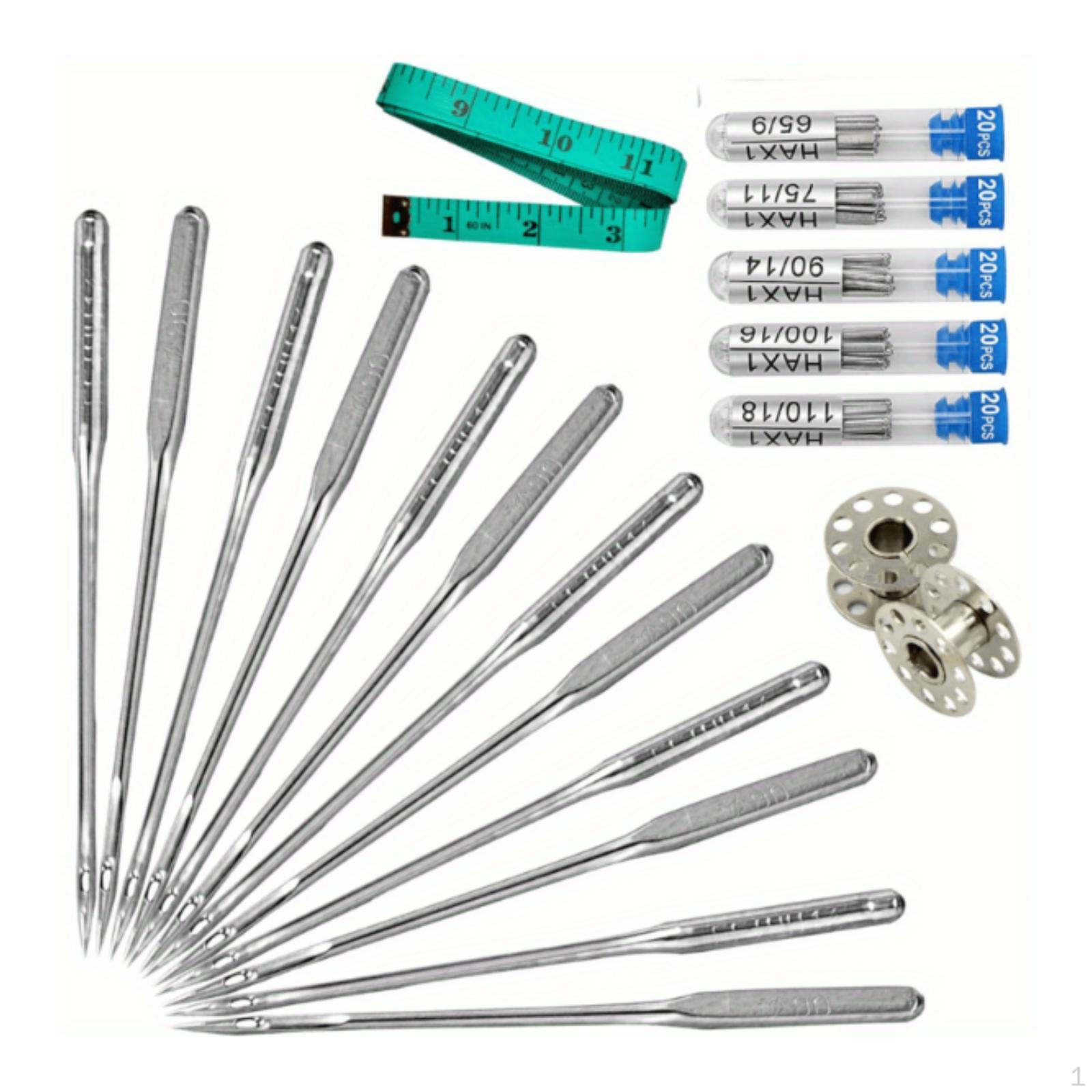 100Pcs Home Sewing Machine Pins Threading 5/9, 75/11, 90/14, 100/16, 110/18 with Tape Measure 2
100Pcs Home Sewing Machine Pins Threading 5/9, 75/11, 90/14, 100/16, 110/18 with Tape Measure 2