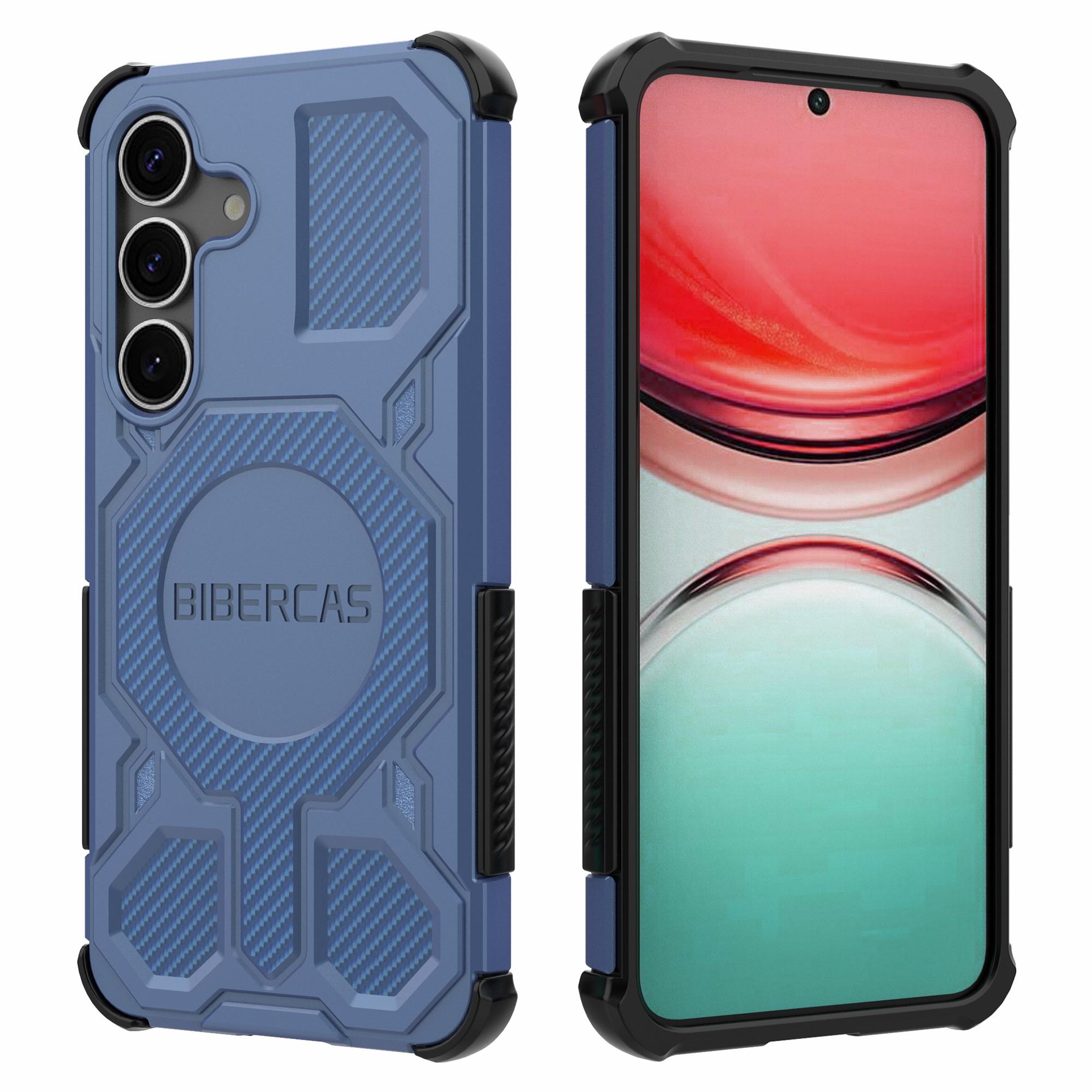 BIBERCAS J-16 Series For Samsung Galaxy S25 Case Compatible with MagSafe Anti Drop TPU+PC Phone Cover Blue
BIBERCAS J-16 Series For Samsung Galaxy S25 Case Compatible with MagSafe Anti Drop TPU+PC Phone Cover Blue