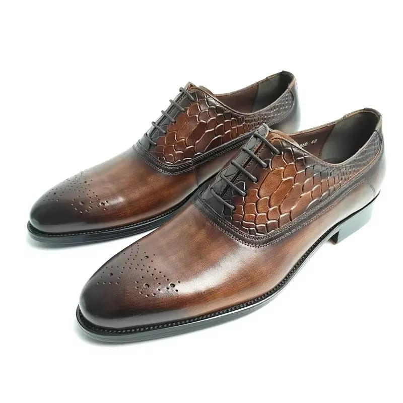 Men s Genuine Leather Oxford Dress Shoes Elegant Formal Wedding & Party Shoes for Men Comfortable Lace-Up Business Shoes 45 чорний
Men s Genuine Leather Oxford Dress Shoes Elegant Formal Wedding & Party Shoes for Men Comfortable Lace-Up Business Shoes 45 чорний