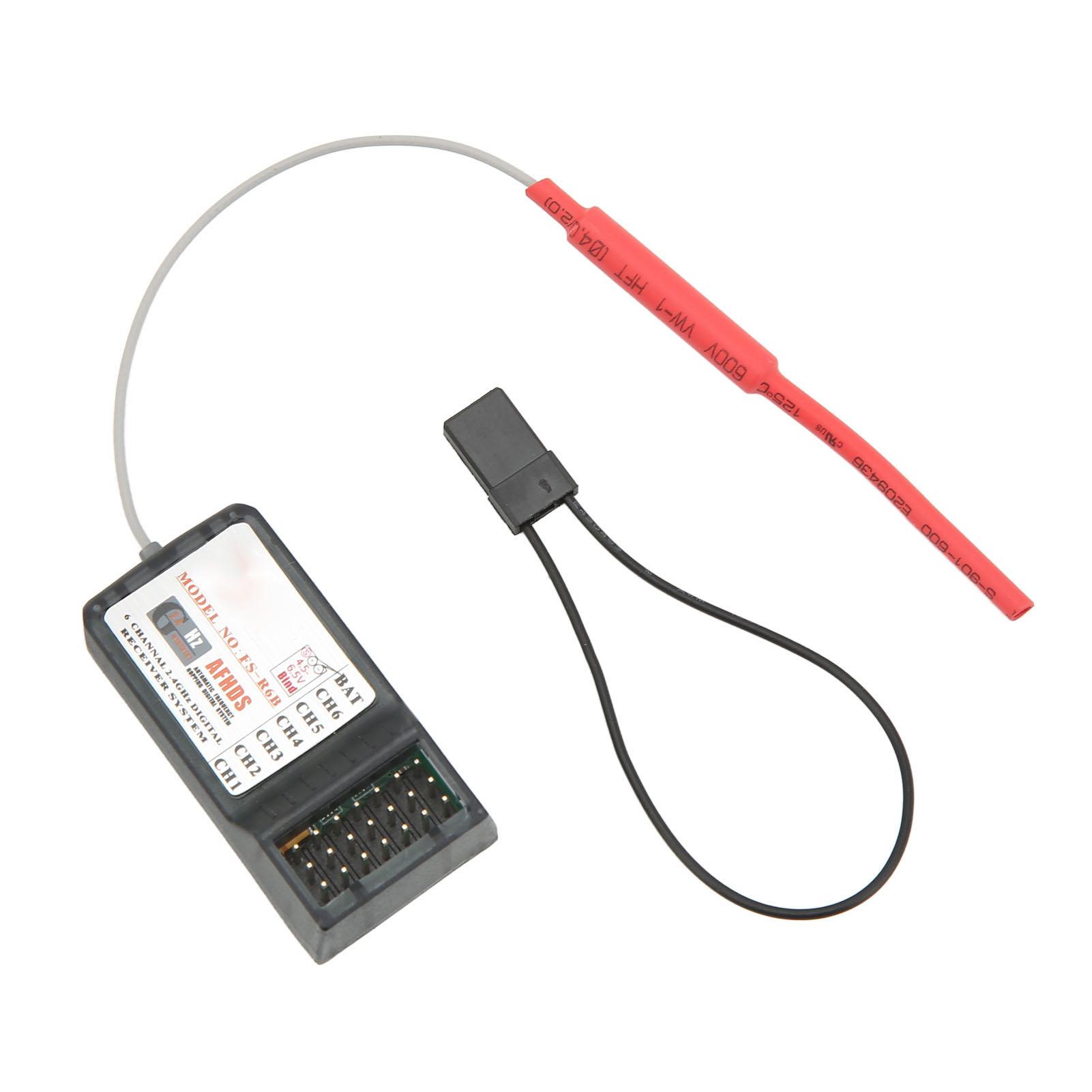 FS R6B 2.4Ghz 6CH RC Receiver for FlySky I6 I10 TH9X FS CT6B FS T6 RC Transmitter Replacement Receiver
FS R6B 2.4Ghz 6CH RC Receiver for FlySky I6 I10 TH9X FS CT6B FS T6 RC Transmitter Replacement Receiver