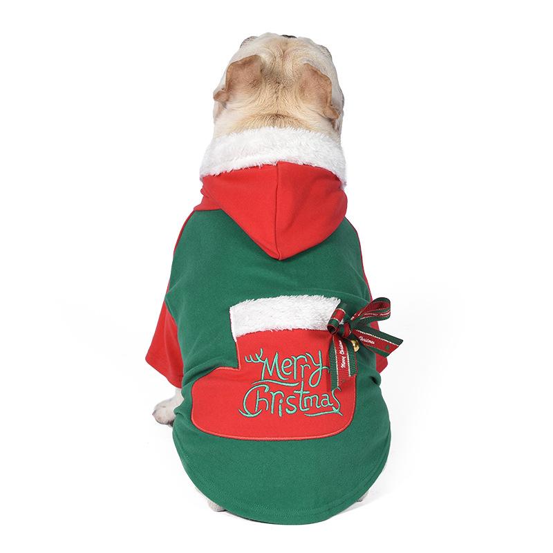 New pet Christmas clothes are available in two colors, dog Christmas clothes, bells, bows, accessories, dog Christmas sweater. XXL зелений
New pet Christmas clothes are available in two colors, dog Christmas clothes, bells, bows, accessories, dog Christmas sweater. XXL зелений