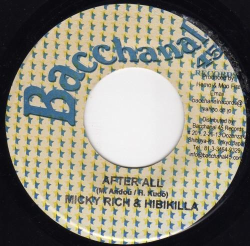 7inch Record MICKY RICH & HIBIKILLA - After All NONE Bacchanal 45 Re Japan Reggae, Ska & Dub Used
7inch Record MICKY RICH & HIBIKILLA - After All NONE Bacchanal 45 Re Japan Reggae, Ska & Dub Used