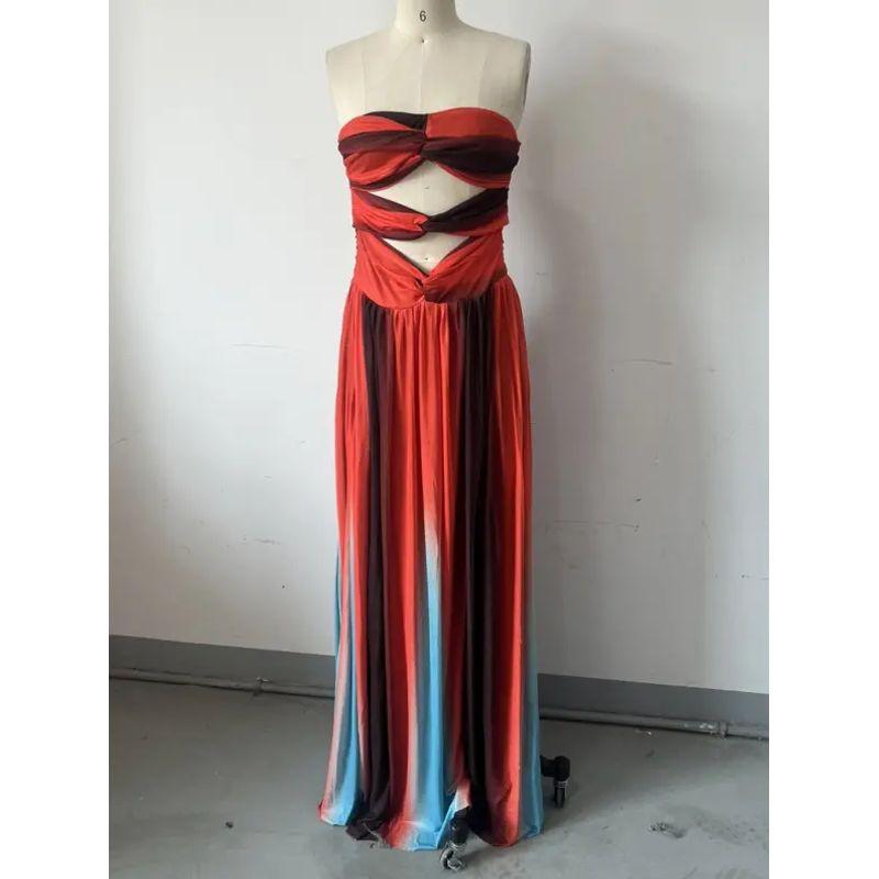2025 Temperament Tube Top Hollow out Backless Color Matching Long dress Seaside Dress Summer Backless Women Dress Color S
2025 Temperament Tube Top Hollow out Backless Color Matching Long dress Seaside Dress Summer Backless Women Dress Color S