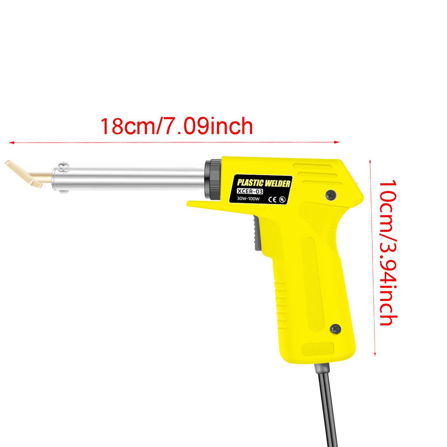 Комплект паяльника 110В220В (для пластиковых изделий, печатных плат, домашнего ремонта, ремонта электроники) Комплект портативного паяльника EU жёлтый
Комплект паяльника 110В220В (для пластиковых изделий, печатных плат, домашнего ремонта, ремонта электроники) Комплект портативного паяльника EU жёлтый