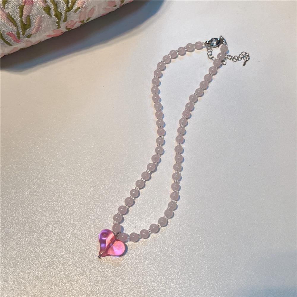 Korean Style Y2K Choker Princess Clavicle Chain Transparent Love Heart Necklace Women розовый
Korean Style Y2K Choker Princess Clavicle Chain Transparent Love Heart Necklace Women розовый