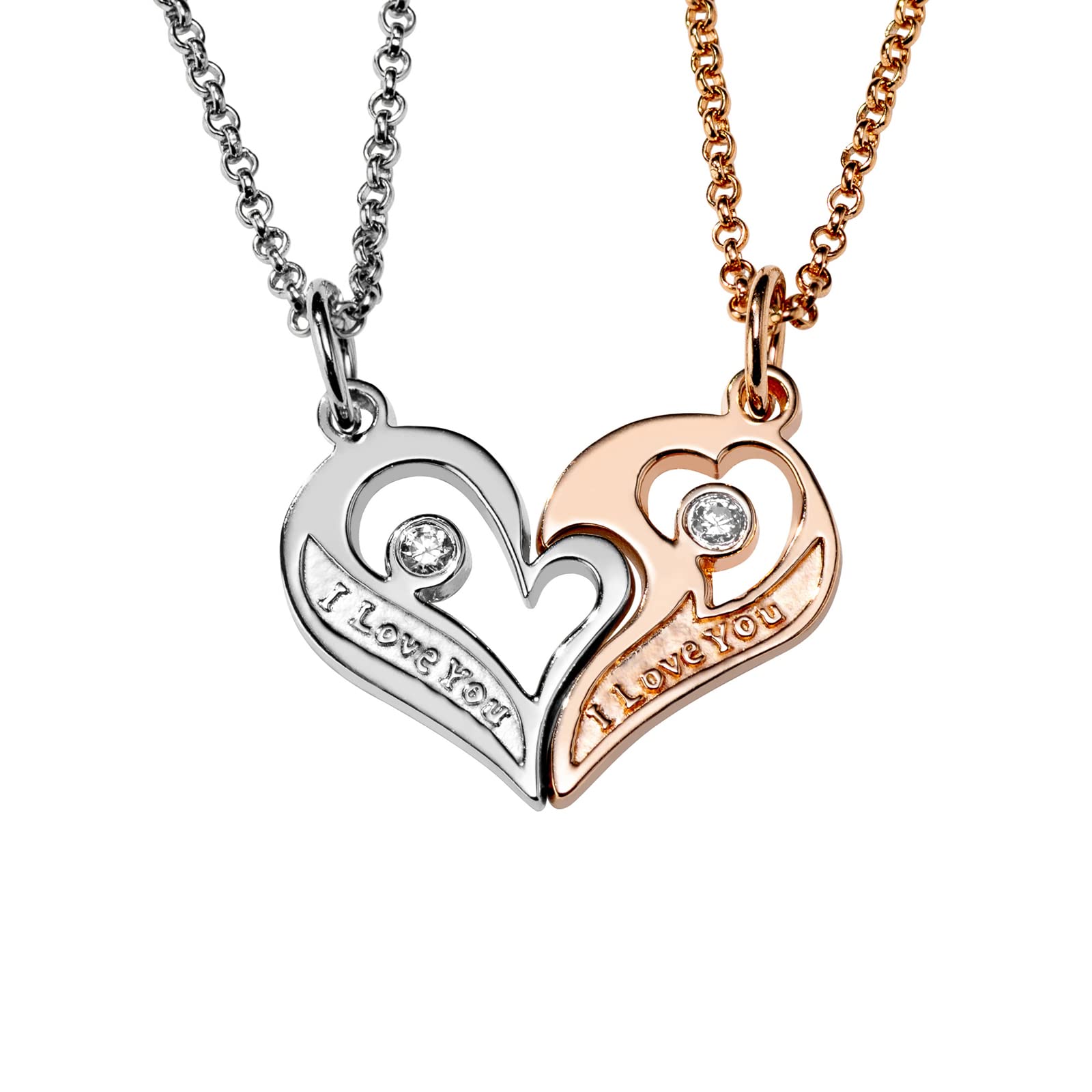 Pair Necklace Couple Heart Set of 2 925 Silver Metal Hypoallergenic Popular Brand Simple Platinum Pink Gold Plated Valentine White Day Present Pink
Pair Necklace Couple Heart Set of 2 925 Silver Metal Hypoallergenic Popular Brand Simple Platinum Pink Gold Plated Valentine White Day Present Pink