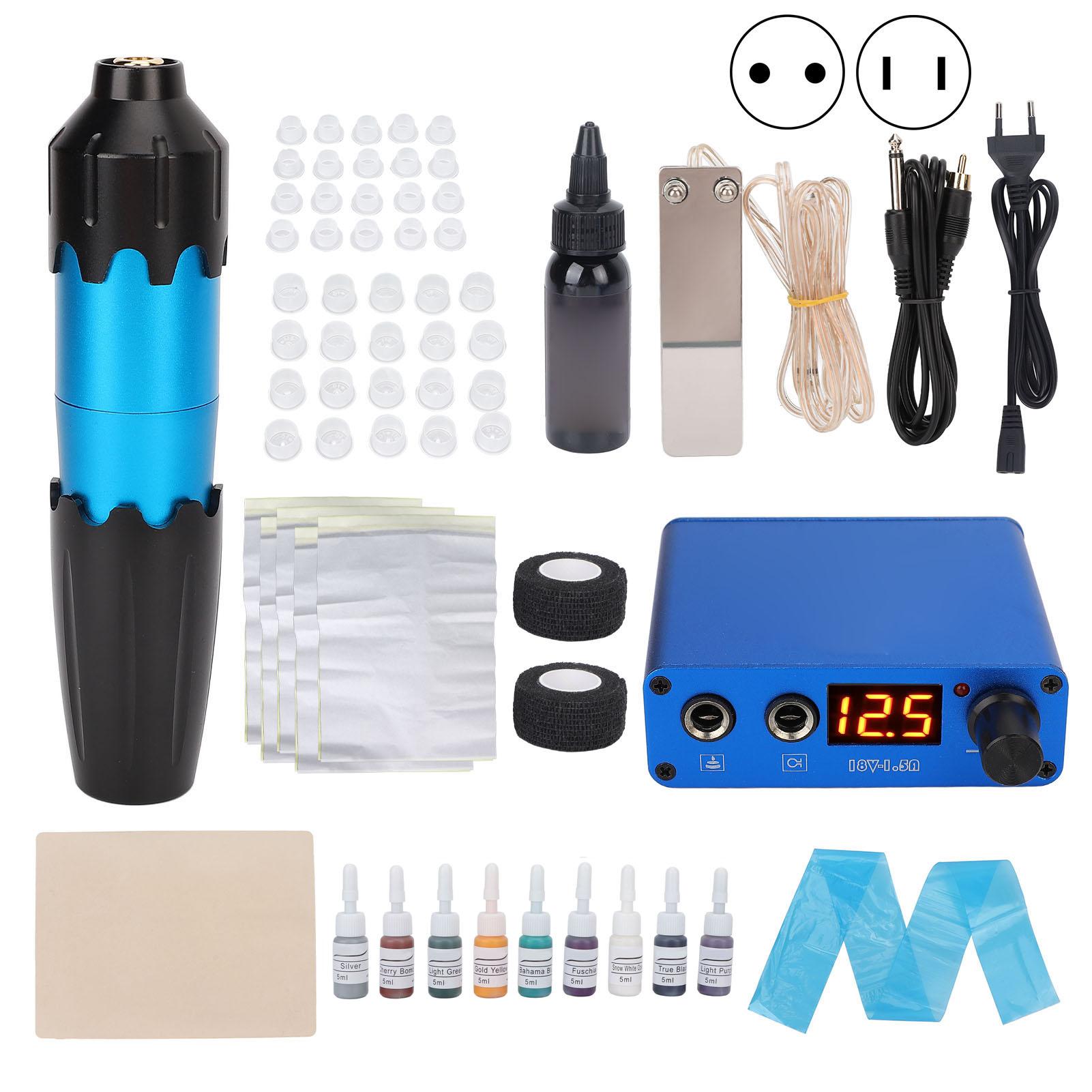Blue Tattoo Pen Kit Professional Complete LED Tattoo Power Kit для начинающих 100-230 В
Blue Tattoo Pen Kit Professional Complete LED Tattoo Power Kit для начинающих 100-230 В