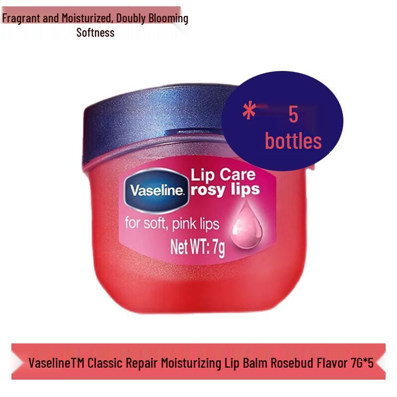 Vaseline Lip Therapy Rosebud Lip Balm 5-Pack
Vaseline Lip Therapy Rosebud Lip Balm 5-Pack