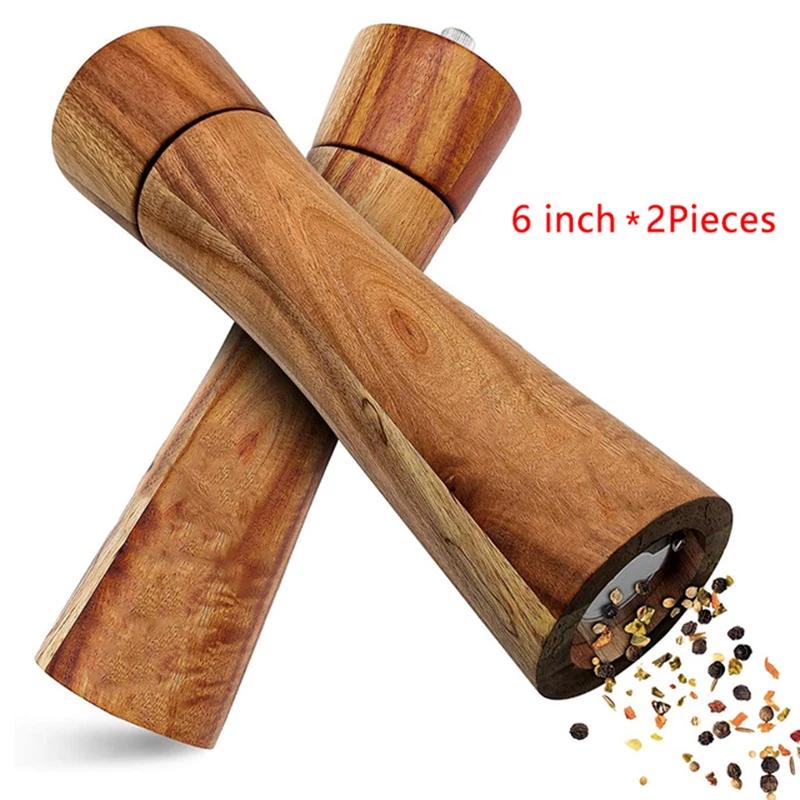 2Pcs Wooden Pepper Mills Salt and Pepper Grinder Set with Ceramic Core - Kitchen Tools
2Pcs Wooden Pepper Mills Salt and Pepper Grinder Set with Ceramic Core - Kitchen Tools