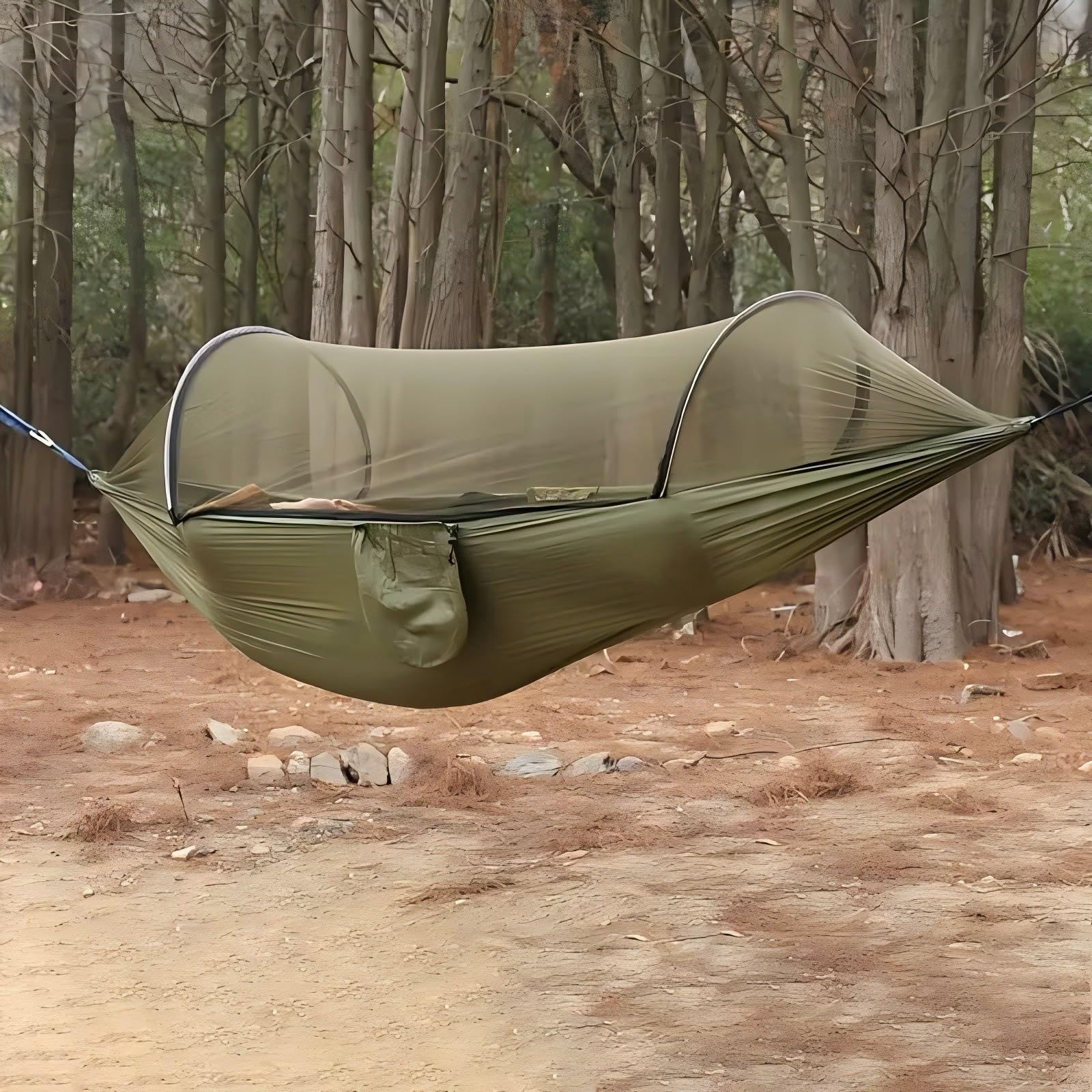 LEISURE CLUB Hammock with Mosquito Net 260X140cm Camping Hammock Automatic Mosquito Net Setting Insect Protection Breathable Comfortable Lightweight
LEISURE CLUB Hammock with Mosquito Net 260X140cm Camping Hammock Automatic Mosquito Net Setting Insect Protection Breathable Comfortable Lightweight