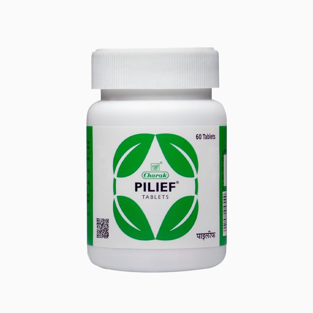 Charak Pharma Pilief Herbal Tablets 60 Tablets – Ayurvedic Digestive Wellness Support | Pack of 1
Charak Pharma Pilief Herbal Tablets 60 Tablets – Ayurvedic Digestive Wellness Support | Pack of 1