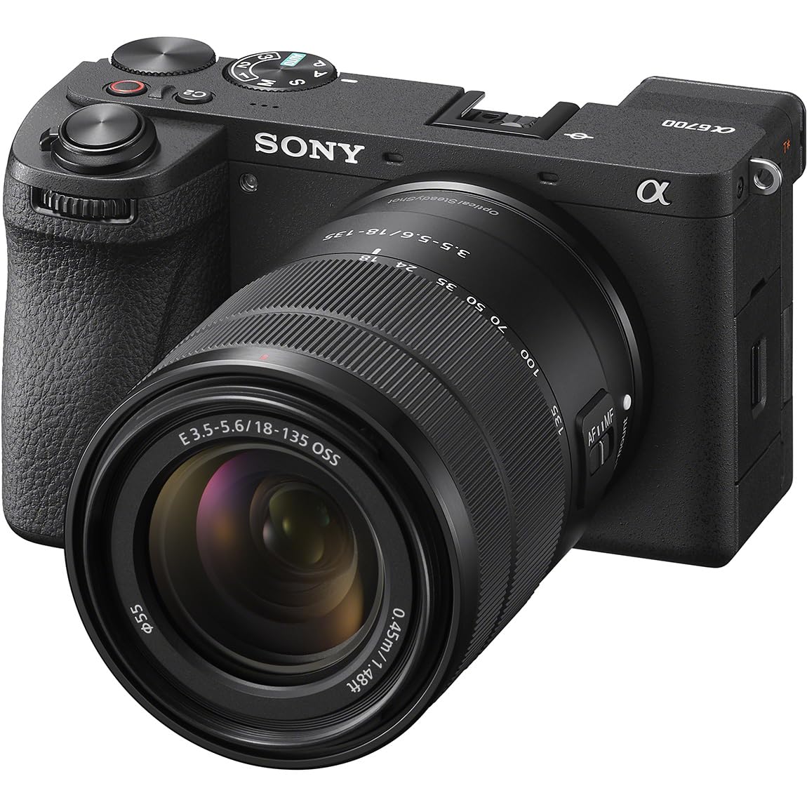 Бездзеркальна камера SONY, набір об’єктивів зі змінною фокусною відстанню, чорний APS-C, однолінзовий 6700 (включений об єктив SEL18135) ILCE-6700M
Бездзеркальна камера SONY, набір об’єктивів зі змінною фокусною відстанню, чорний APS-C, однолінзовий 6700 (включений об єктив SEL18135) ILCE-6700M