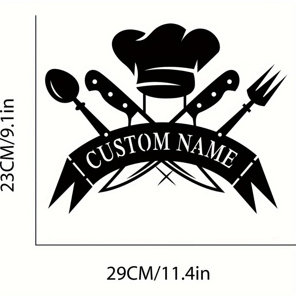 Vintage Chef Metal Wall Art Kitchen Decor, Personalized Name Sign for Home
Vintage Chef Metal Wall Art Kitchen Decor, Personalized Name Sign for Home