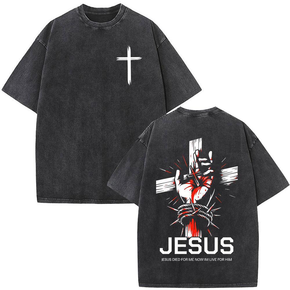 Washed Vintage Christian Jesus Blessed T Shirts Men Women Fashion Casual Soft Cotton Tshirt Male Summer Crewneck Short Sleeve S
Washed Vintage Christian Jesus Blessed T Shirts Men Women Fashion Casual Soft Cotton Tshirt Male Summer Crewneck Short Sleeve S