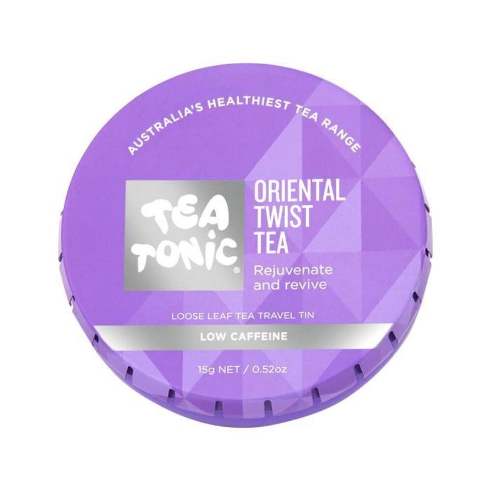 Tea Tonic Oriental Twist Tea Travel Tin 15g
Tea Tonic Oriental Twist Tea Travel Tin 15g