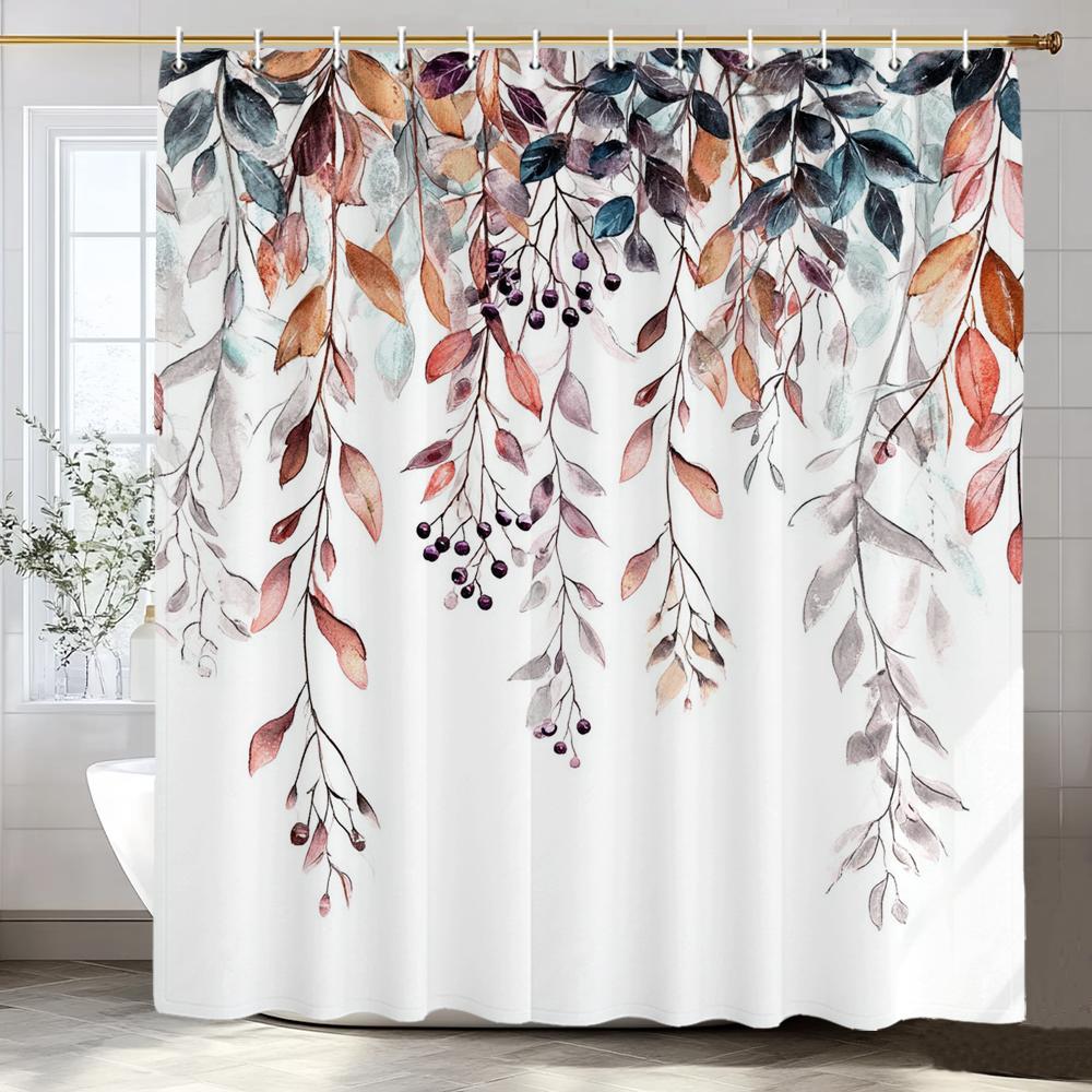 Autumn Leaves And Maple Leaf Shower Curtain, Bathroom Decorative Shower Curtain, Printed Fabric Home Curtain With Hooks W60H190(CM)-1 Pcs
Autumn Leaves And Maple Leaf Shower Curtain, Bathroom Decorative Shower Curtain, Printed Fabric Home Curtain With Hooks W60H190(CM)-1 Pcs