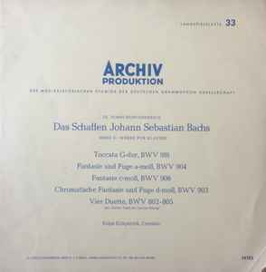 LP Record JOHANN SEBASTIAN BACH RALPH KIRKPA Cembalowerke Bwv 916 904 906 903 14185 ARCHIV PRODUKT 1962 Germany Classical Used
LP Record JOHANN SEBASTIAN BACH RALPH KIRKPA Cembalowerke Bwv 916 904 906 903 14185 ARCHIV PRODUKT 1962 Germany Classical Used