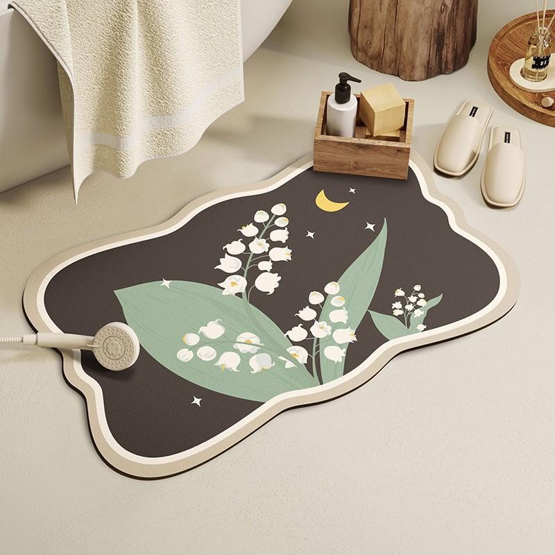 Light Luxury Bathroom Anti-slip Diatom Mud Special-shaped Floor Mat Bathroom Door Mat Small Size Water-absorbing and Dirt-resistant Foot Mat 40 * 60cm
Light Luxury Bathroom Anti-slip Diatom Mud Special-shaped Floor Mat Bathroom Door Mat Small Size Water-absorbing and Dirt-resistant Foot Mat 40 * 60cm