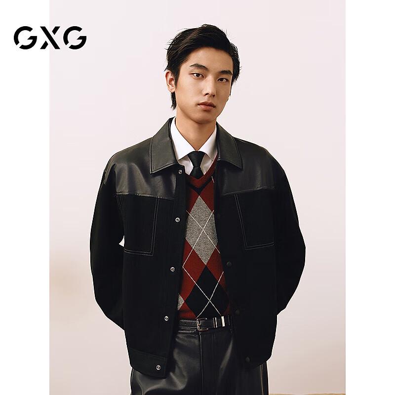 GXG Men s Faux Suede Patchwork PU Jacket 175/L
GXG Men s Faux Suede Patchwork PU Jacket 175/L