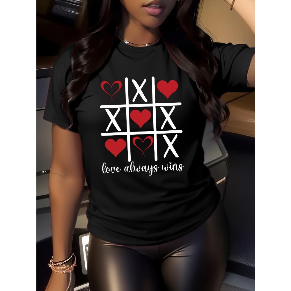 Ladies Casual Sports T-shirt LOVE Always Wins Games Couple Romantic Declaration Outfit Valentine s Day Top 3XL
Ladies Casual Sports T-shirt LOVE Always Wins Games Couple Romantic Declaration Outfit Valentine s Day Top 3XL