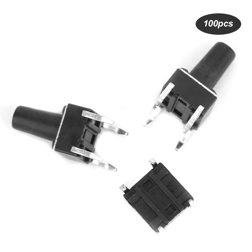 100 шт. Миттєвий тактильний кнопковий перемикач Промисловий аксесуар Швидке реагування DIP 6 x 6 x 10 мм
100 шт. Миттєвий тактильний кнопковий перемикач Промисловий аксесуар Швидке реагування DIP 6 x 6 x 10 мм