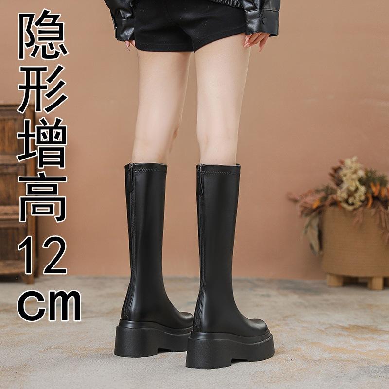 Small thick heel new boots women s thick sole inner height increase 12cm round head tall knight boots long boots 39
Small thick heel new boots women s thick sole inner height increase 12cm round head tall knight boots long boots 39