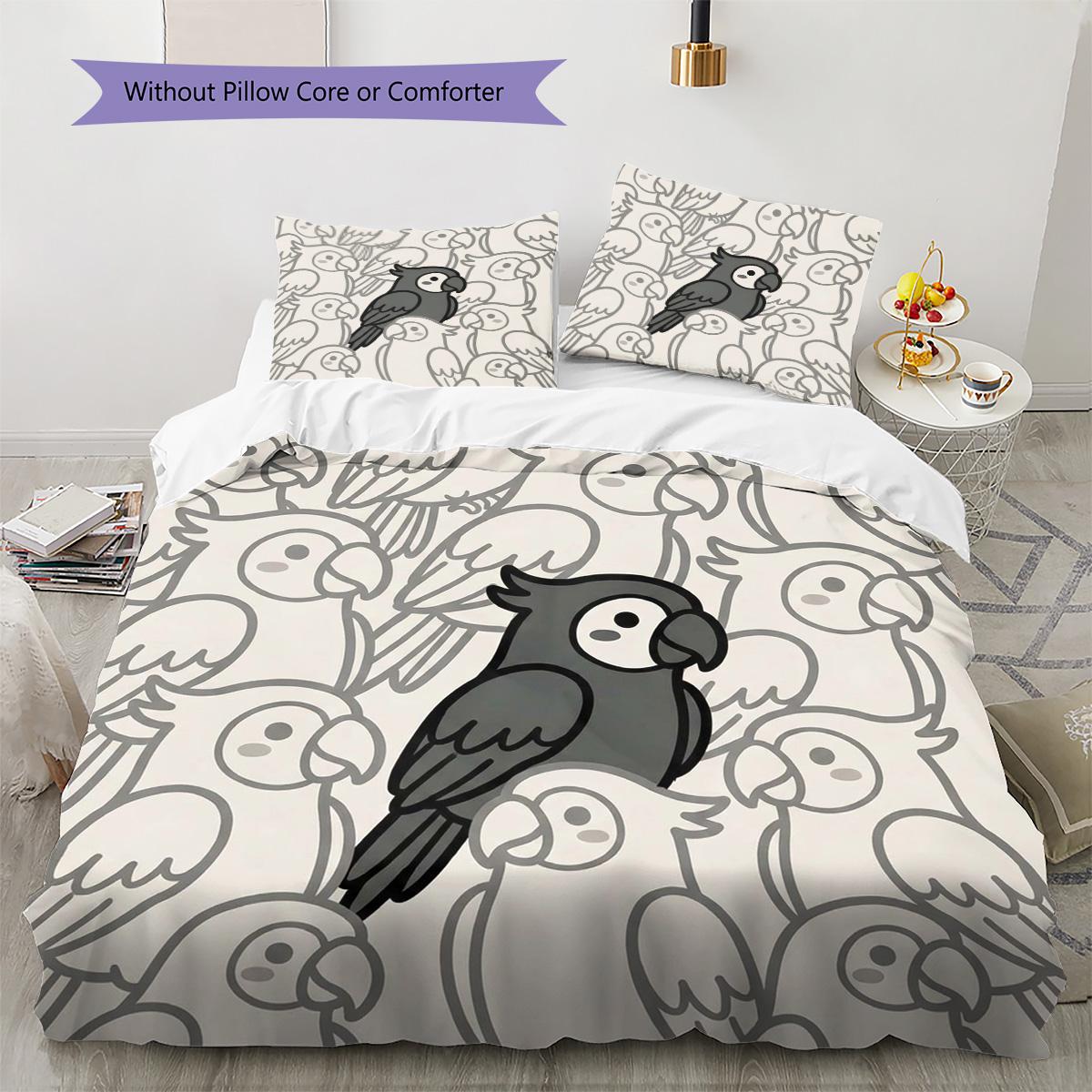 Macaw Pattern Bedding Quilt Set Quilt Cover Pillowcase Home Decoration Birthday Gift (1 * duvet cover + 2 * pillowcase, without core) 135x200cm
Macaw Pattern Bedding Quilt Set Quilt Cover Pillowcase Home Decoration Birthday Gift (1 * duvet cover + 2 * pillowcase, without core) 135x200cm