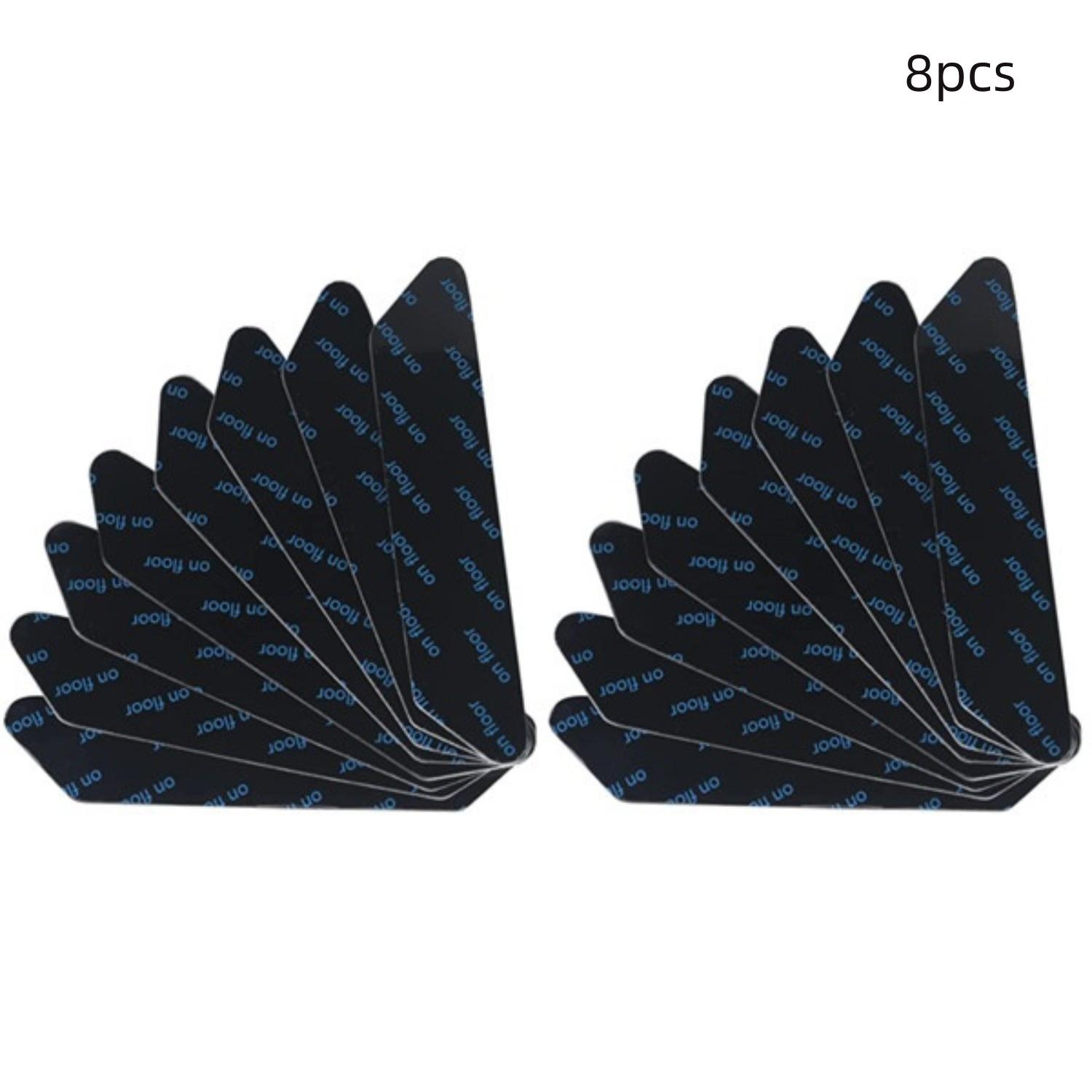 Нескользящий коврик Vicloon для ковра, наклейки для ковров 1/8 шт., моющиеся и многоразовые, нескользящий ограничитель для ковра в уголке ковра, 2 размера, черный 
Нескользящий коврик Vicloon для ковра, наклейки для ковров 1/8 шт., моющиеся и многоразовые, нескользящий ограничитель для ковра в уголке ковра, 2 размера, черный