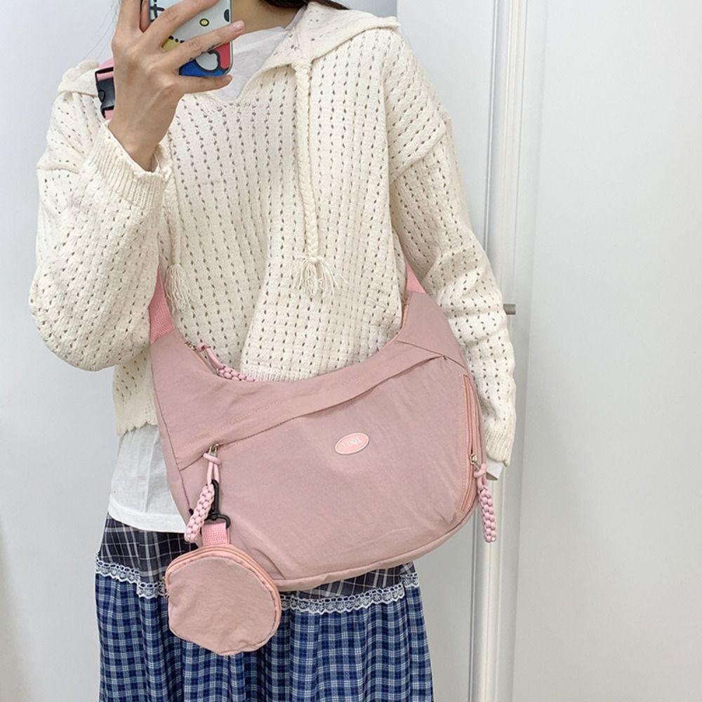 Handbag Nylon Shoulder Bag Korean Style Dumpling Bag Fashionable Oxford Cloth Crossbody Bag Women хакі
Handbag Nylon Shoulder Bag Korean Style Dumpling Bag Fashionable Oxford Cloth Crossbody Bag Women хакі