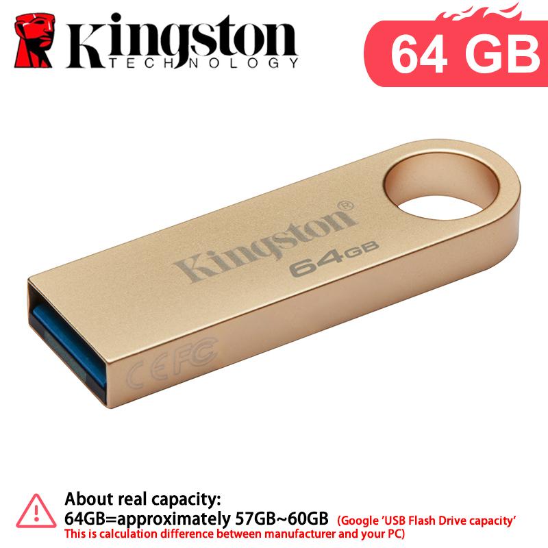 Kingston 128GB Metal U DISK USB Flash Drive 64GB 256GB 512GB USB 3.2 Gen 1 Speed Up to 220MB/s Metal Casing DTSE9G3 Portable U Disk Flash Memory stick 【64GB】
Kingston 128GB Metal U DISK USB Flash Drive 64GB 256GB 512GB USB 3.2 Gen 1 Speed Up to 220MB/s Metal Casing DTSE9G3 Portable U Disk Flash Memory stick 【64GB】