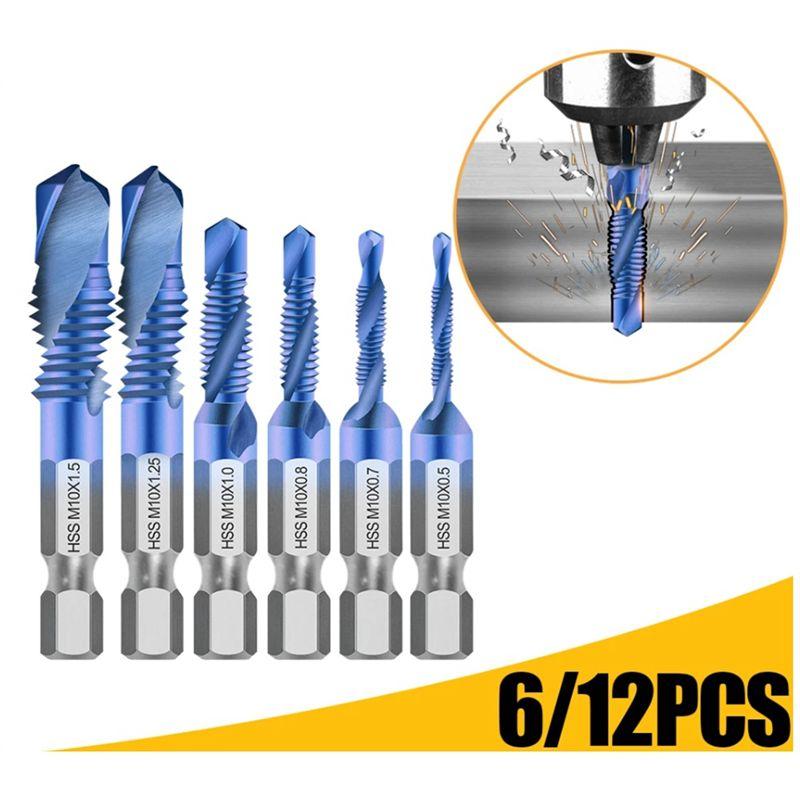 BHBL Hex Shank Screw Thread Metric Tap Drill Bits Screw Machine HSS Compound Drill Hand Tools for Metal Steel Wood Plastic,12 China Mainland
BHBL Hex Shank Screw Thread Metric Tap Drill Bits Screw Machine HSS Compound Drill Hand Tools for Metal Steel Wood Plastic,12 China Mainland