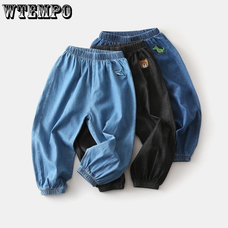 Children s Summer Mosquito Proof Pants Boys Lightweight Denim Loose Pants Baby s Fashionable Embroidered Wide Leg Pants 140
Children s Summer Mosquito Proof Pants Boys Lightweight Denim Loose Pants Baby s Fashionable Embroidered Wide Leg Pants 140