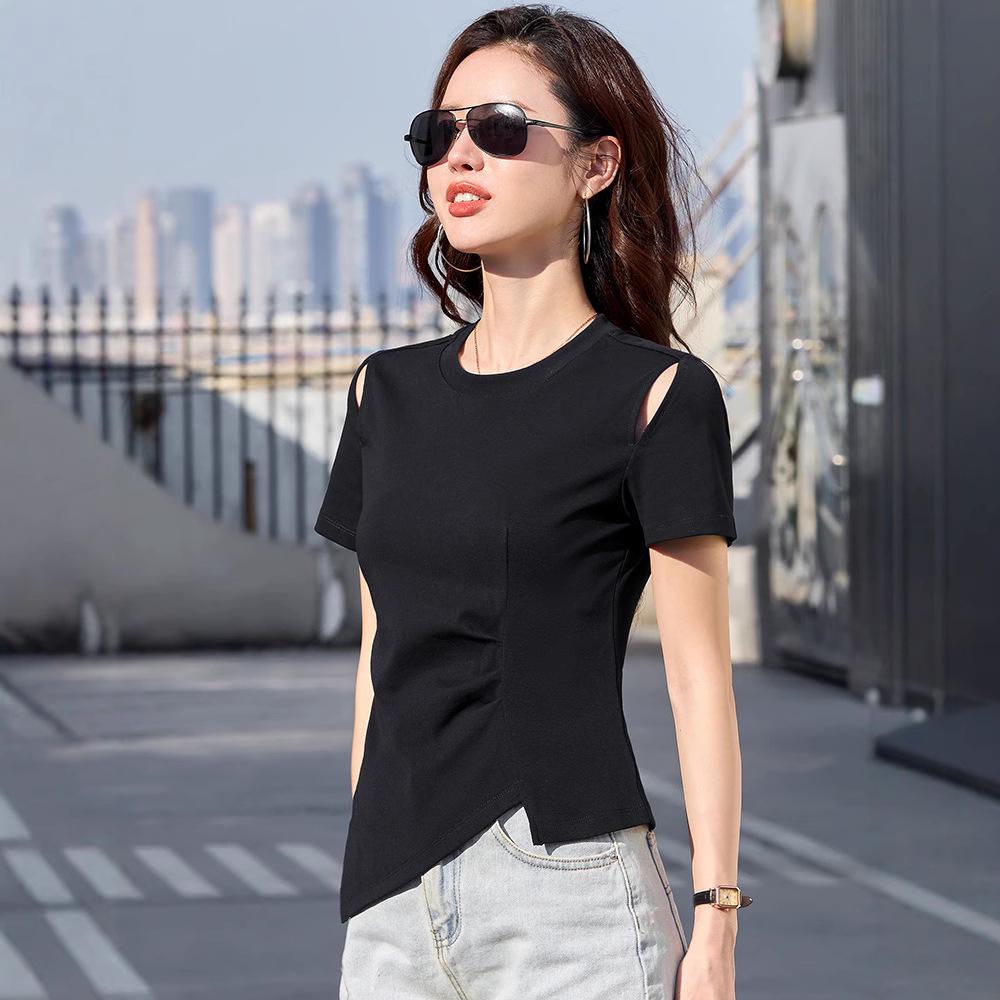 Niche Irregular Hem Shoulder-Baring Women s Short-Sleeve T-Shirt - 2025 Summer Trend XL
Niche Irregular Hem Shoulder-Baring Women s Short-Sleeve T-Shirt - 2025 Summer Trend XL