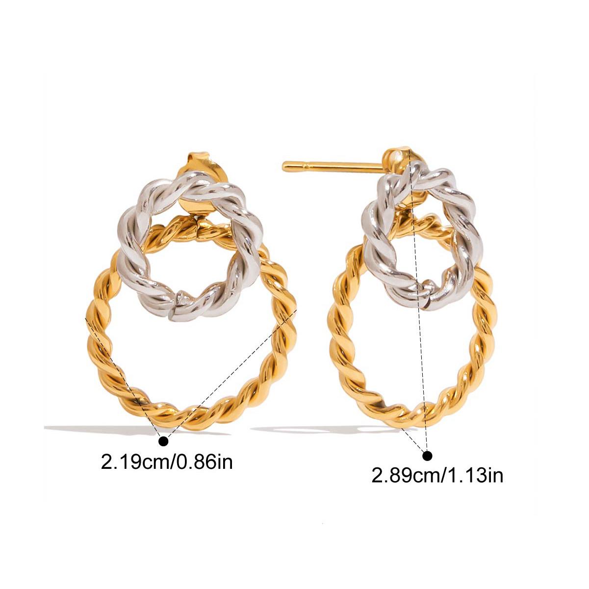 Yori Fashion Stainless Steel Statement Drop Earrings for Women 18K PVD Plated Popular Jewelry Wholesales Accessories
Yori Fashion Stainless Steel Statement Drop Earrings for Women 18K PVD Plated Popular Jewelry Wholesales Accessories