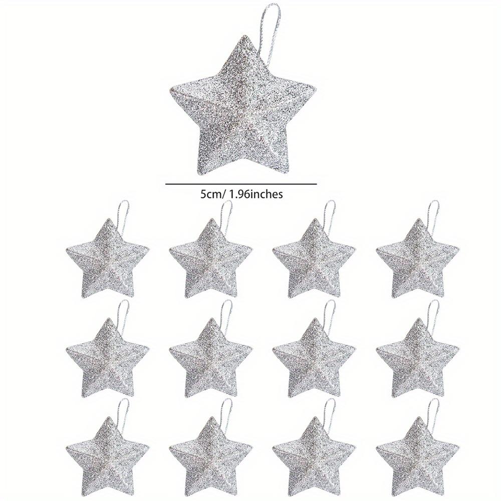 24pcs Mini Glitter Star Pendant, Christmas Tree Star Ornament, Five Pointed Star, Xmas Tree Ornament, Home Hanging Decorations
24pcs Mini Glitter Star Pendant, Christmas Tree Star Ornament, Five Pointed Star, Xmas Tree Ornament, Home Hanging Decorations