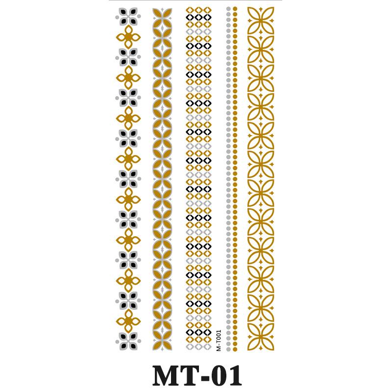 Bronzing Tattoo Sticker, Metal Waterproof Tattoo Sticker Tattoo 102*210mm
Bronzing Tattoo Sticker, Metal Waterproof Tattoo Sticker Tattoo 102*210mm