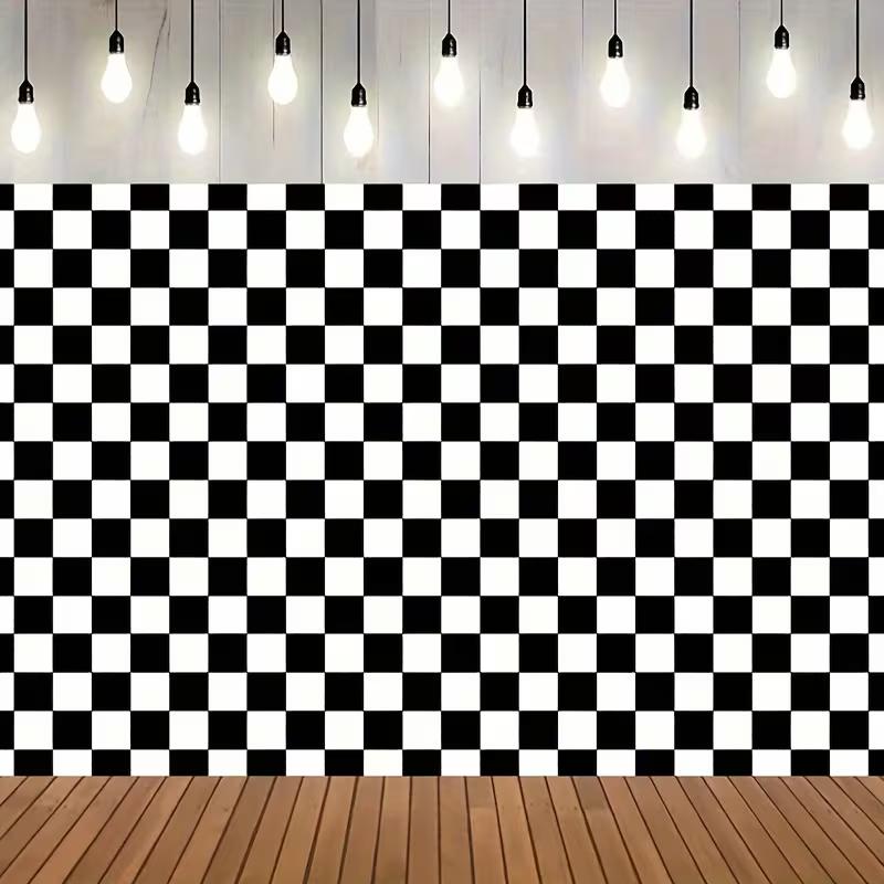2D Black White Checkerboard Background, Retro Aesthetic Themed Party Backdrop 47.2x31.5inch/120*80cm
2D Black White Checkerboard Background, Retro Aesthetic Themed Party Backdrop 47.2x31.5inch/120*80cm