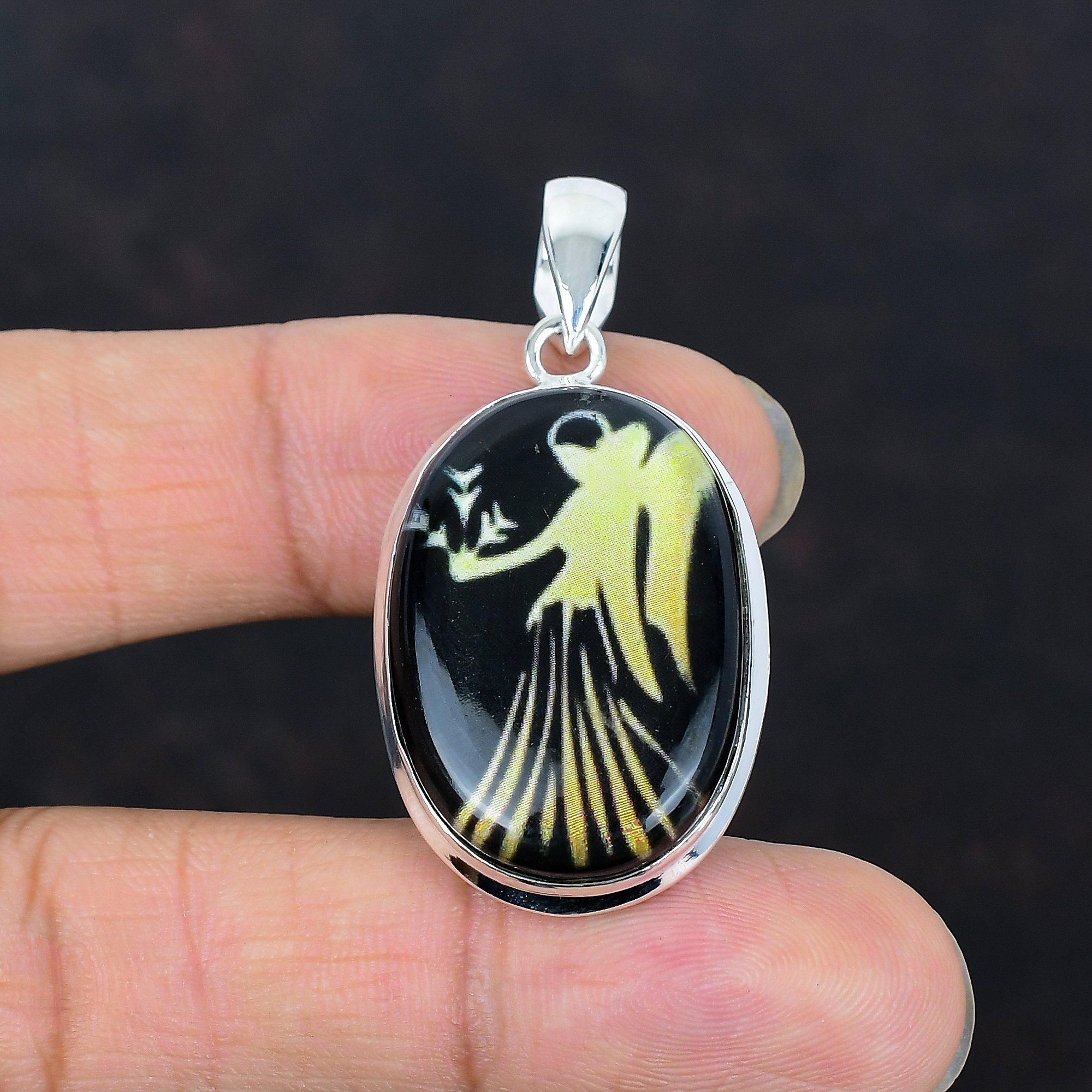 Virgo zodiac sign in black onyx pendant 925 sterling silver pendant handmade horoscope jewelry astrological sign necklace gemstone pendant
Virgo zodiac sign in black onyx pendant 925 sterling silver pendant handmade horoscope jewelry astrological sign necklace gemstone pendant