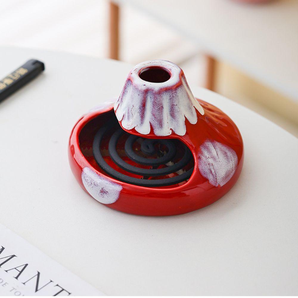 Ceramic Mosquito Coil Holder Portable Ceramic Incense Burner Anti Scalding Holder Desk Decoration червоний
Ceramic Mosquito Coil Holder Portable Ceramic Incense Burner Anti Scalding Holder Desk Decoration червоний
