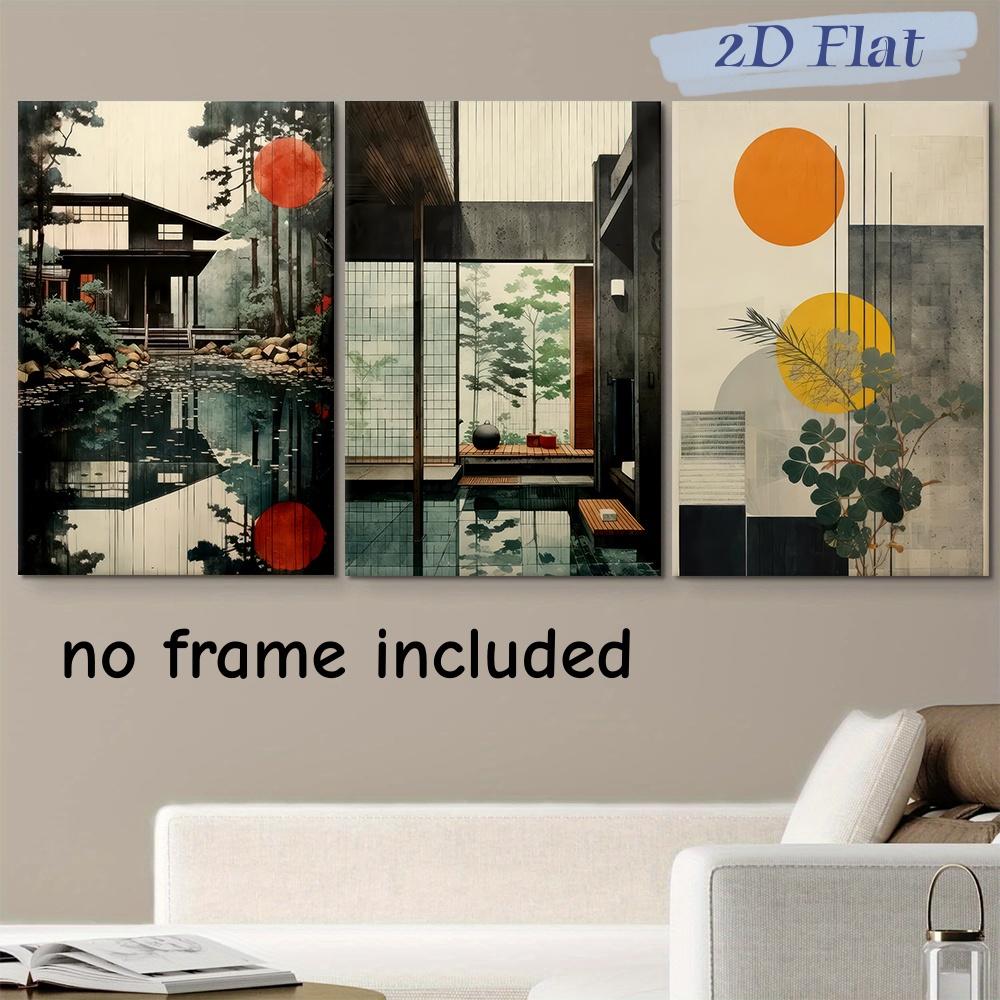 3-piece set of Japanese Zen landscape canvas paintings, modern minimalist living room entrance decoration paintings, frameless h (as the picture,20x30cm-3pcs)
3-piece set of Japanese Zen landscape canvas paintings, modern minimalist living room entrance decoration paintings, frameless h (as the picture,20x30cm-3pcs)