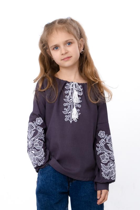 Girls Long Sleeve Embroidered Blouse - Traditional Ukrainian Vyshyvanka Any season 6480-070-22 HC 110 темно-сірий колір
Girls Long Sleeve Embroidered Blouse - Traditional Ukrainian Vyshyvanka Any season 6480-070-22 HC 110 темно-сірий колір