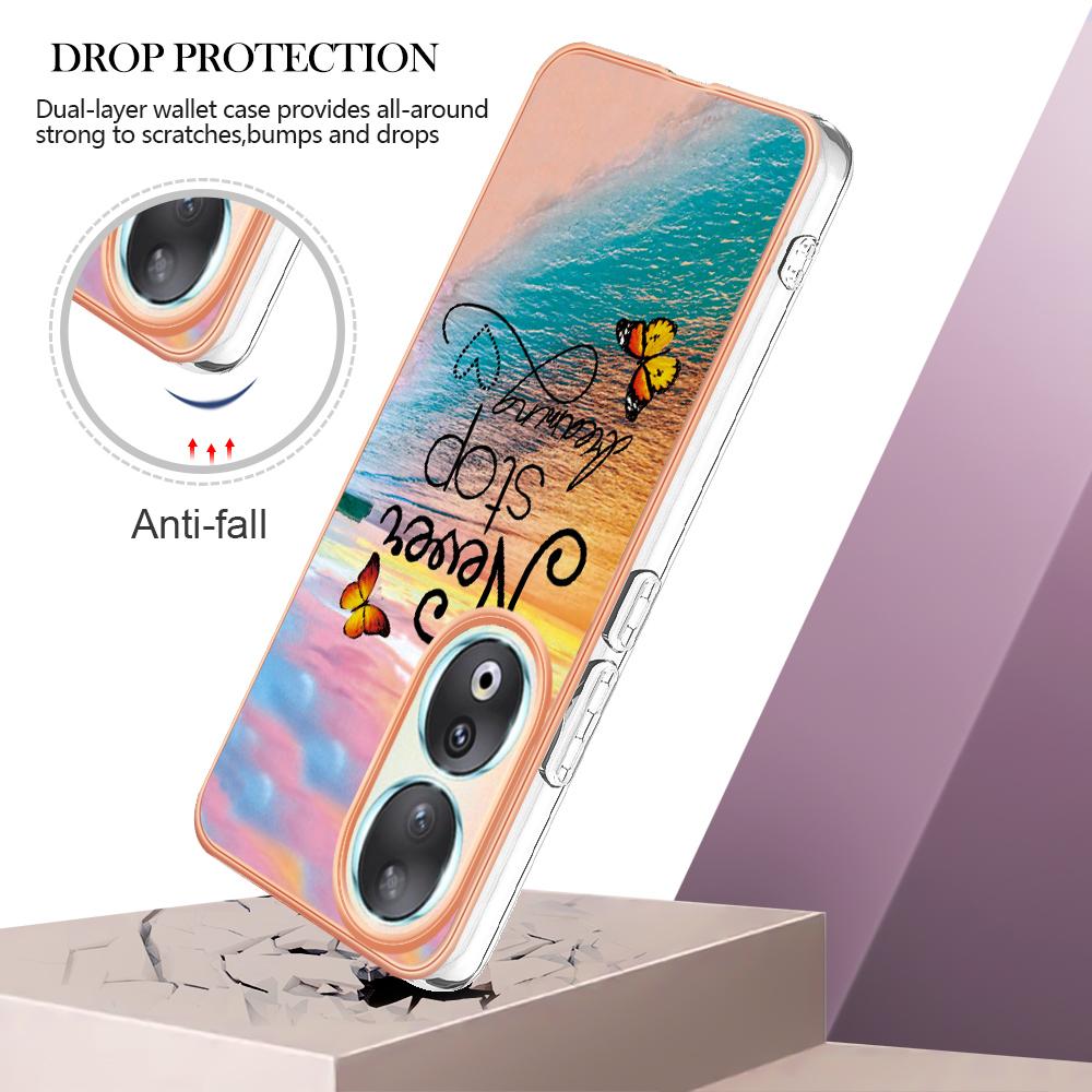 For Honor 90 Case with IMD Marble Flower Pattern TPU Mobile Back Cover Never Stop Dreaming
For Honor 90 Case with IMD Marble Flower Pattern TPU Mobile Back Cover Never Stop Dreaming