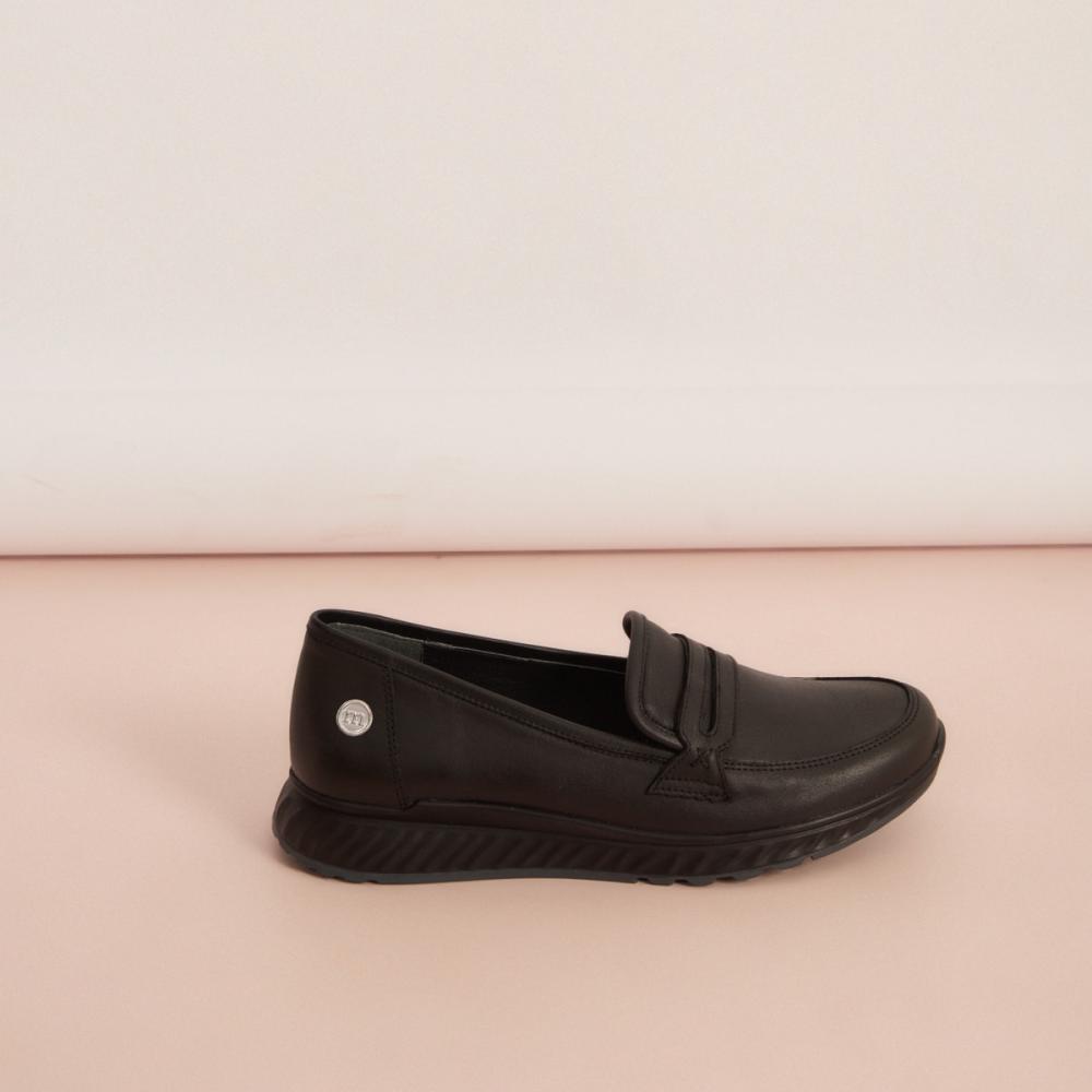 Женская модная черная повседневная обувь из натуральной кожи
Женская модная черная повседневная обувь из натуральной кожи