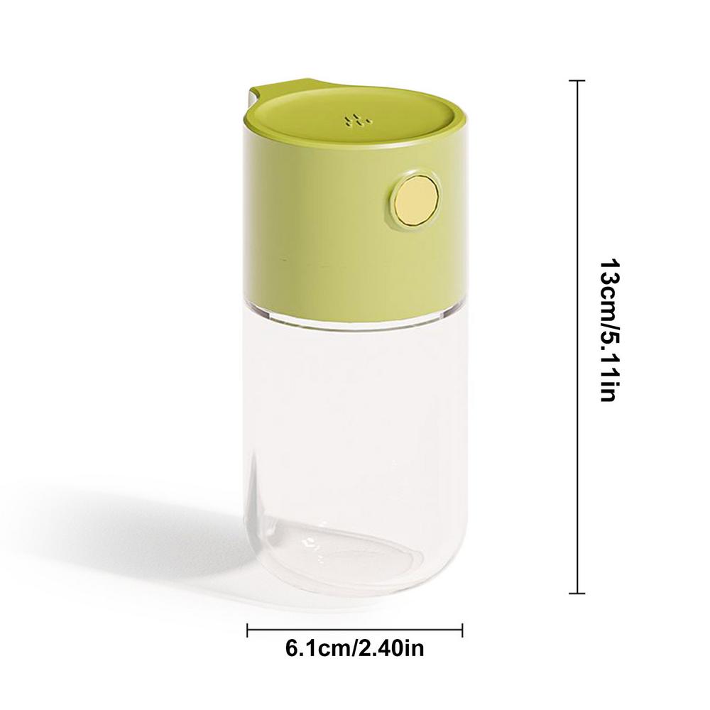 Солонка-диспенсер для измерения соли и перца с крышкой, точная бутылка для приправ с нажатием, посыпка 0,5 грамма соли зелёный