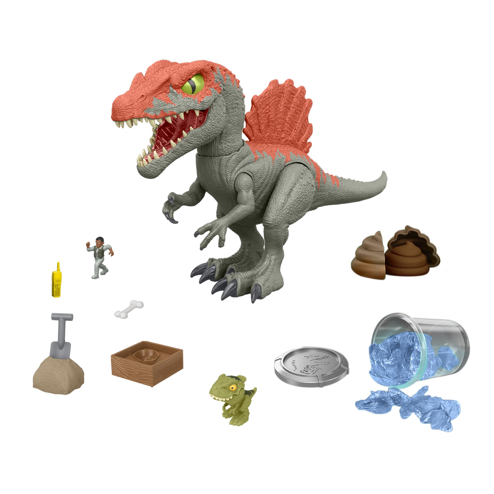 Mattel Jurassic World Crushivores Mini Dinosaur Figure & Accessories: Cage Crusher Spinosaurus, Unboxing Toy with Sand, Gel, Dough & More Surprises
Mattel Jurassic World Crushivores Mini Dinosaur Figure & Accessories: Cage Crusher Spinosaurus, Unboxing Toy with Sand, Gel, Dough & More Surprises