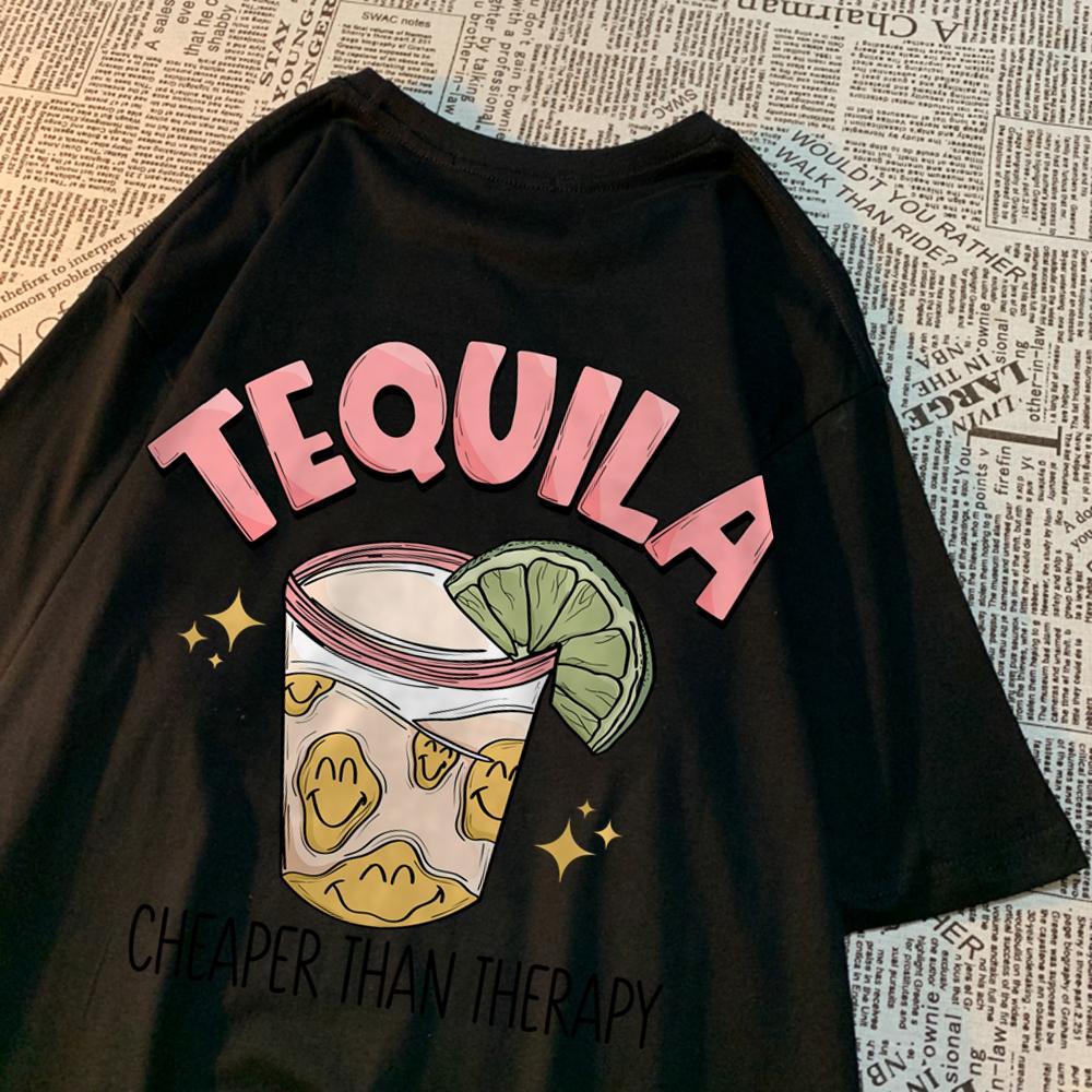 Tequila Cheaper Than Therapy Mens Tops Simplicity Loose Streetwear Creativity Crewneck T-Shirts O-Neck T-Shirt For Women XS
Tequila Cheaper Than Therapy Mens Tops Simplicity Loose Streetwear Creativity Crewneck T-Shirts O-Neck T-Shirt For Women XS