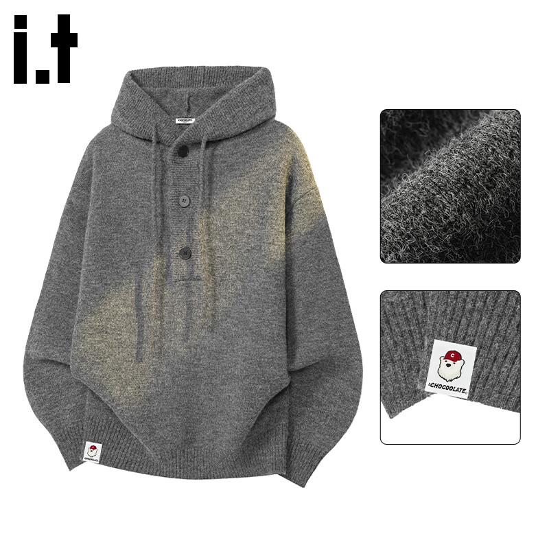 CHOCOOLATE Men s Loose-Fit Hooded Knit Sweater XL
CHOCOOLATE Men s Loose-Fit Hooded Knit Sweater XL