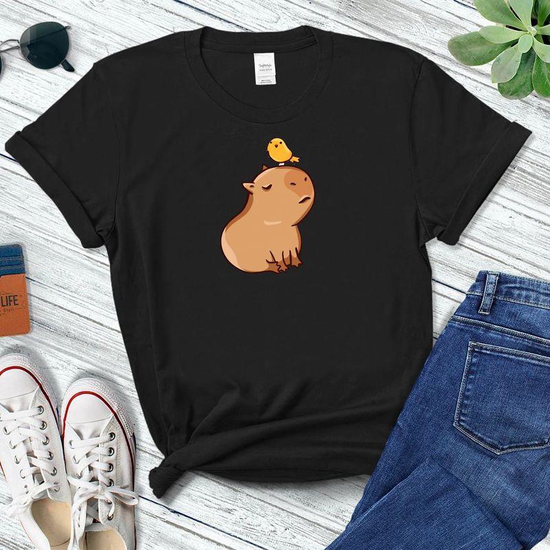 Capybara со своим другом птицей Man Clothes Print T Shirt Black Retro Polyester T-shirt Hipster Tshirt Tops
Capybara со своим другом птицей Man Clothes Print T Shirt Black Retro Polyester T-shirt Hipster Tshirt Tops